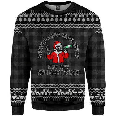 Dead Inside v2 Sweater Greater Half S Black